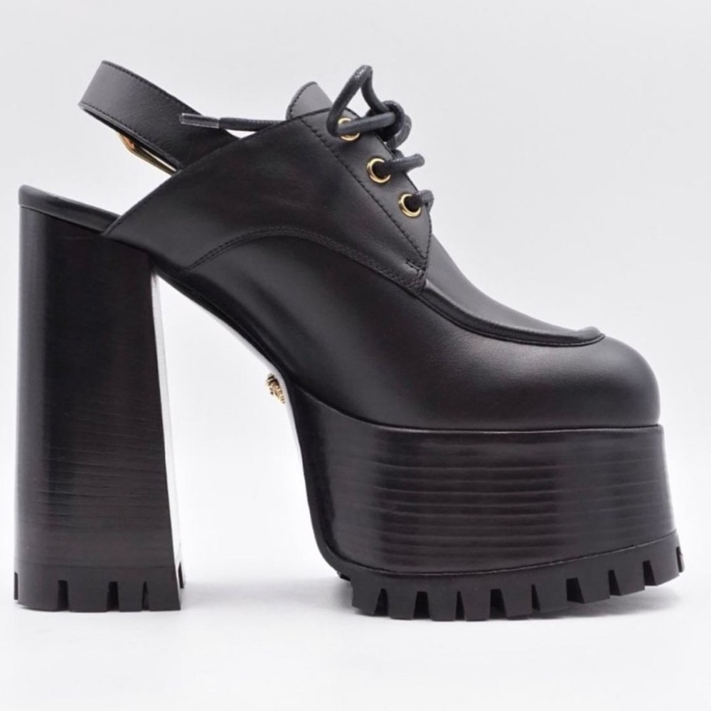Versace Black Platform Women's Shoes